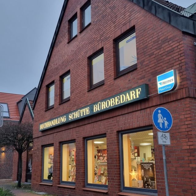 Fassade der Buchhandlung Schütte